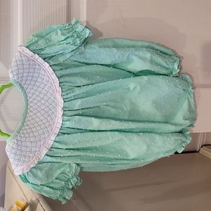 Smockingbird mint green bubble 9m